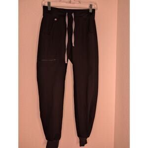 FIGS Zamora Jogger Scrub Bottoms Women Black XXS Medical